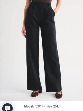 A&F Sloane Tailored Wide Leg Pant